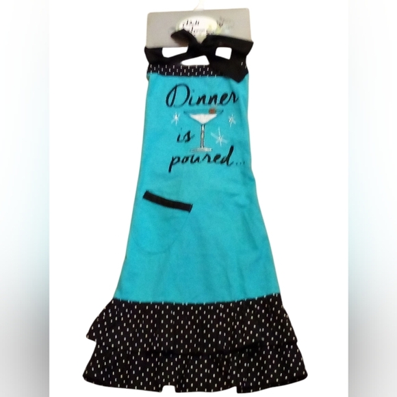 NWT Cooking Aprons 30 X 30 Made In India W/100% Cotton,Embroidered. - Picture 10 of 12